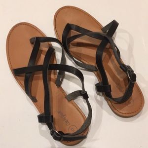 Cat and Jack black sandals